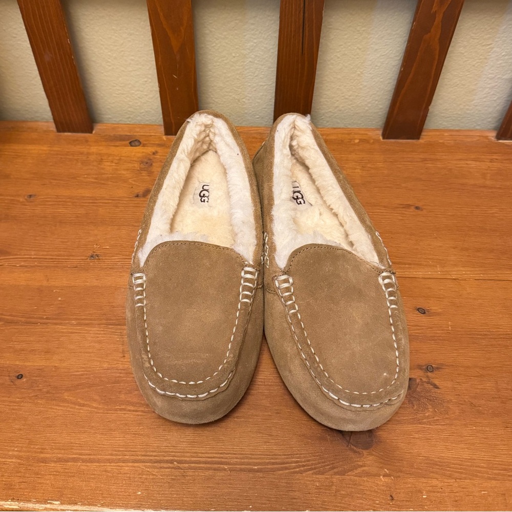 UGG Women's Suede Ansley Slippers, Chestnut, Women’s 8